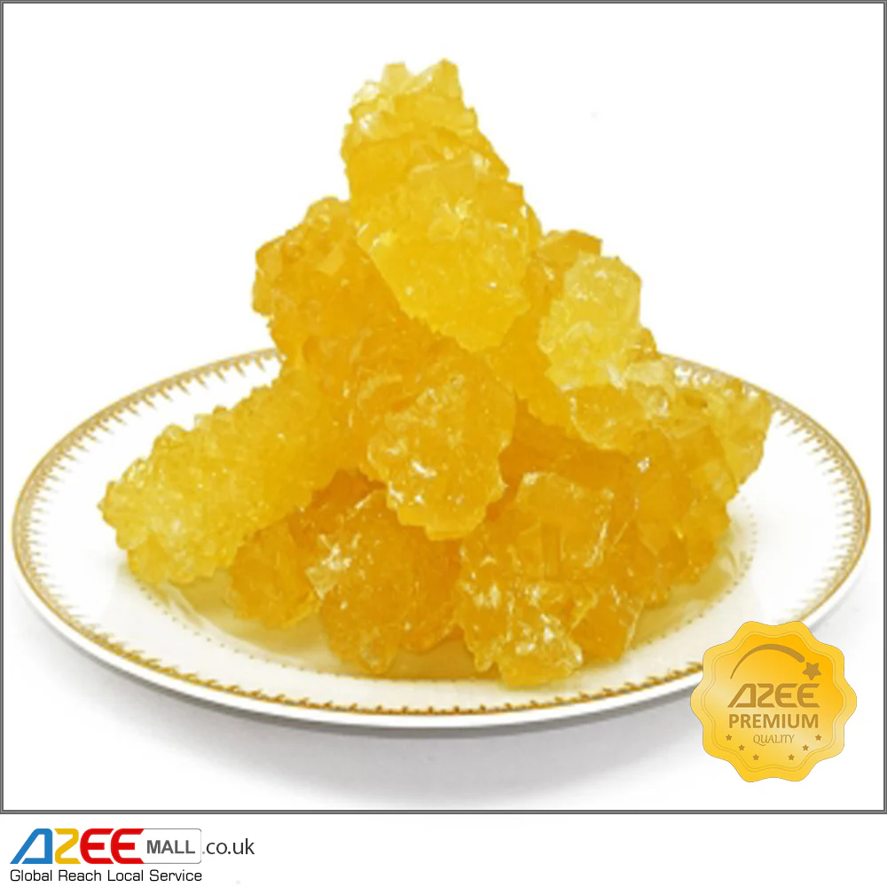 Saffron Rock Candy 400g | Nabat Sugar Crystals | Saffron Sweetener for Tea & Coffee
