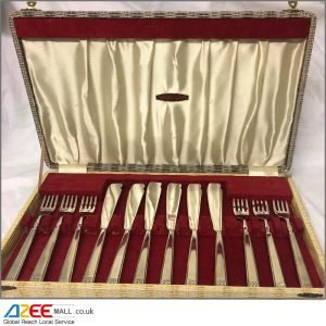 Purcell Set of Attractive Silver Plated Fish Cutlery