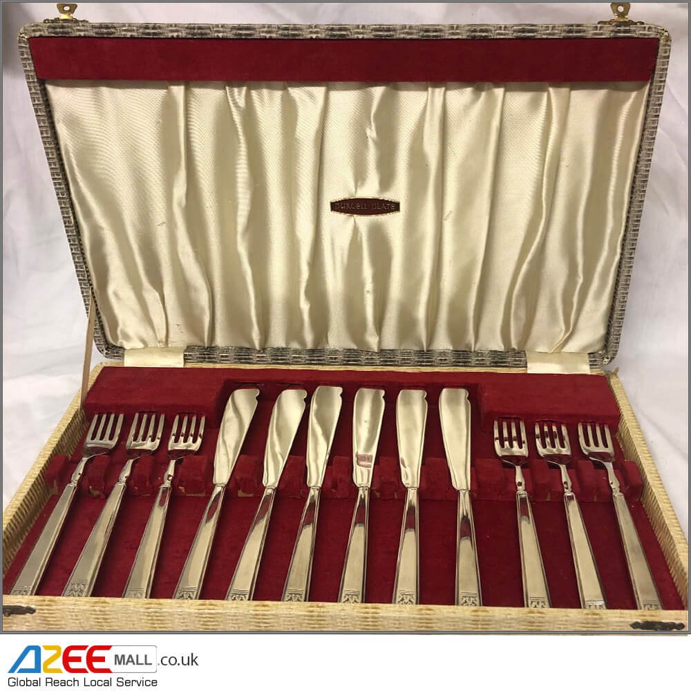 Purcell Set of Attractive Silver Plated Fish Cutlery