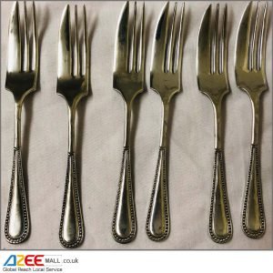 Dessert Forks - Set of 6 - Vintage Silver Plated Cutlery