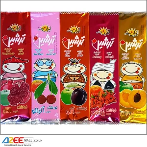 Mixed Flat Fruit Roll-Ups Lavashak 5x45g Dried Fruit Snack