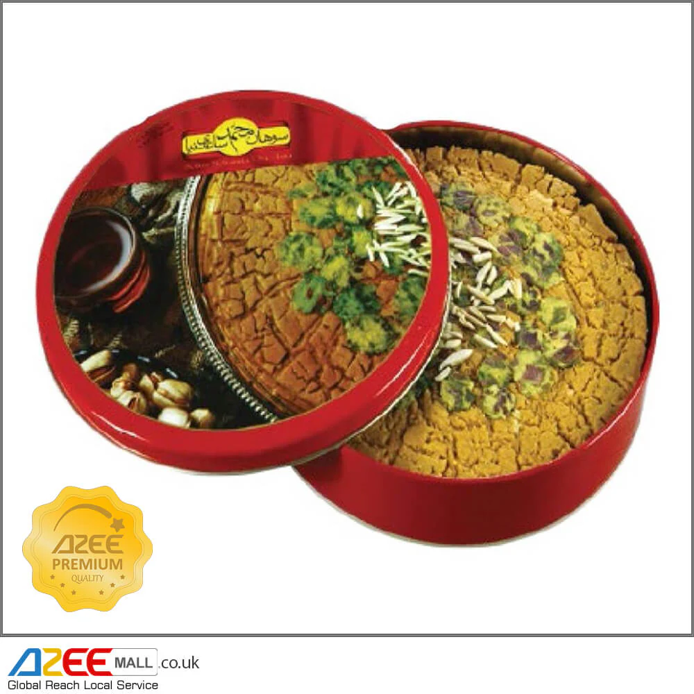 Sohan Saffron Toffee Board with Glazed Nuts Topping (Sohan Takht) – 350g
