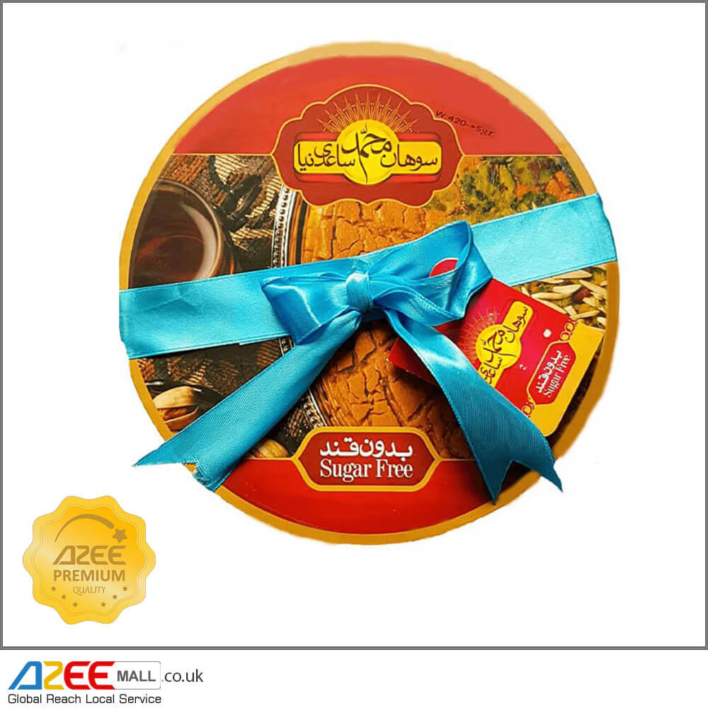 Sohan Saffron Toffee Board Glazed Nuts Topping Sugar-Free (Sohan Takht), 420g