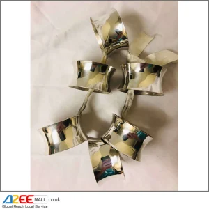 Vintage Silver-Plated Napkin Rings - Set of 6
