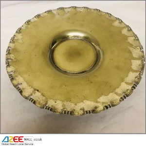 Vintage Silver-Plated Round Decorative Fruit Plate